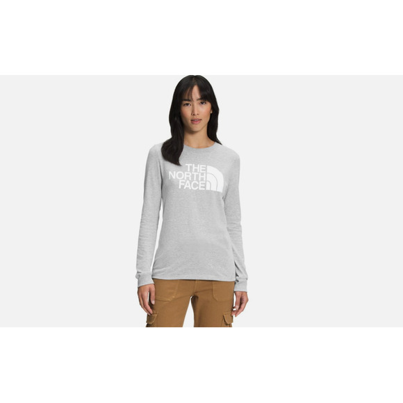 The North Face Long-Sleeve Half Dome T-Shirt Gray Heather Size XS - Picture 1 of 1